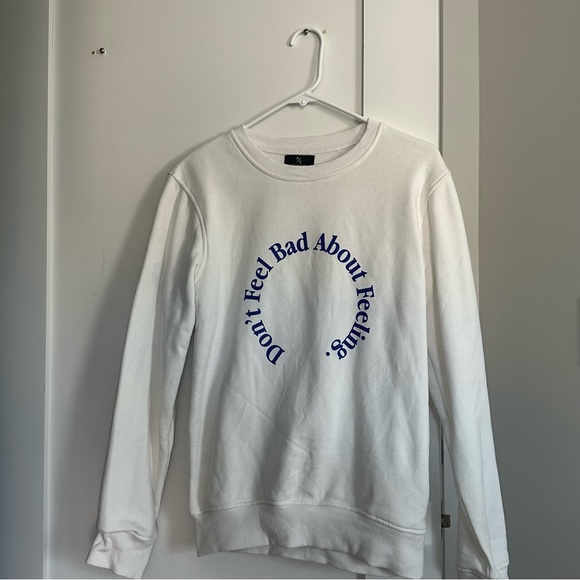 NEW Peace Collective Don’t Feel Bad About Feeling Sweatshirt - Picture 3 of 7